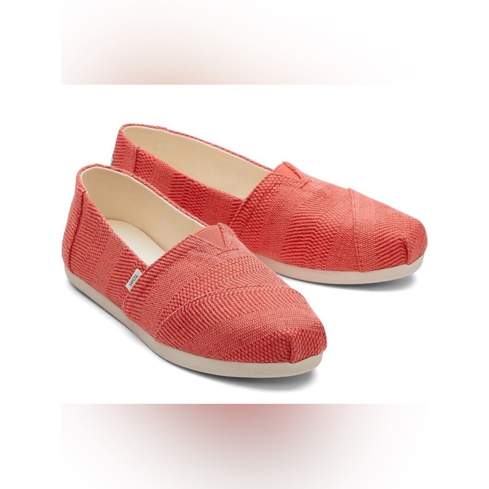 TOMS Alpargata 3.0 Espadrille Textural Woven Canvas Slip-On Shoes. 6.5.